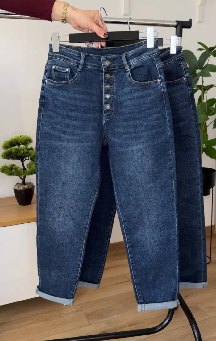 Сині Mom Fit 3701