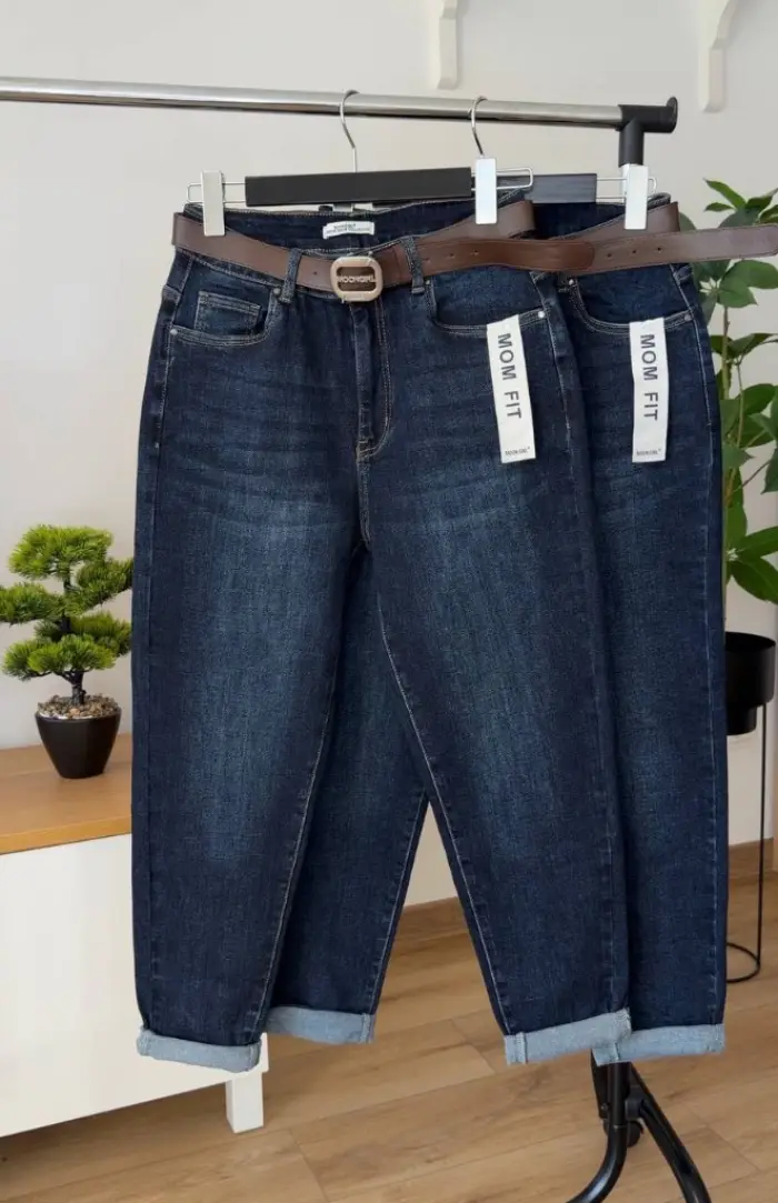 Сині Mom Fit 701-9