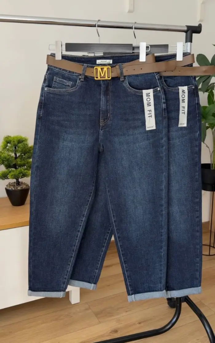 Сині Mom Fit 729-9